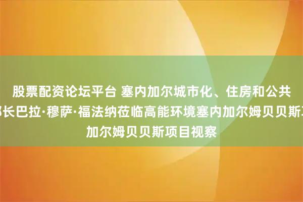 股票配资论坛平台 塞内加尔城市化、住房和公共卫生部部长巴拉·穆萨·福法纳莅临高能环境塞内加尔姆贝贝斯项目视察