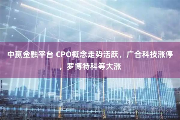 中赢金融平台 CPO概念走势活跃，广合科技涨停，罗博特科等大涨