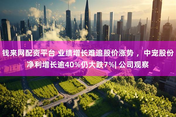 钱来网配资平台 业绩增长难追股价涨势 ,中宠股份净利增长逾40%仍大跌7%| 公司观察